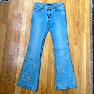 90s Embellished Flare Jeans